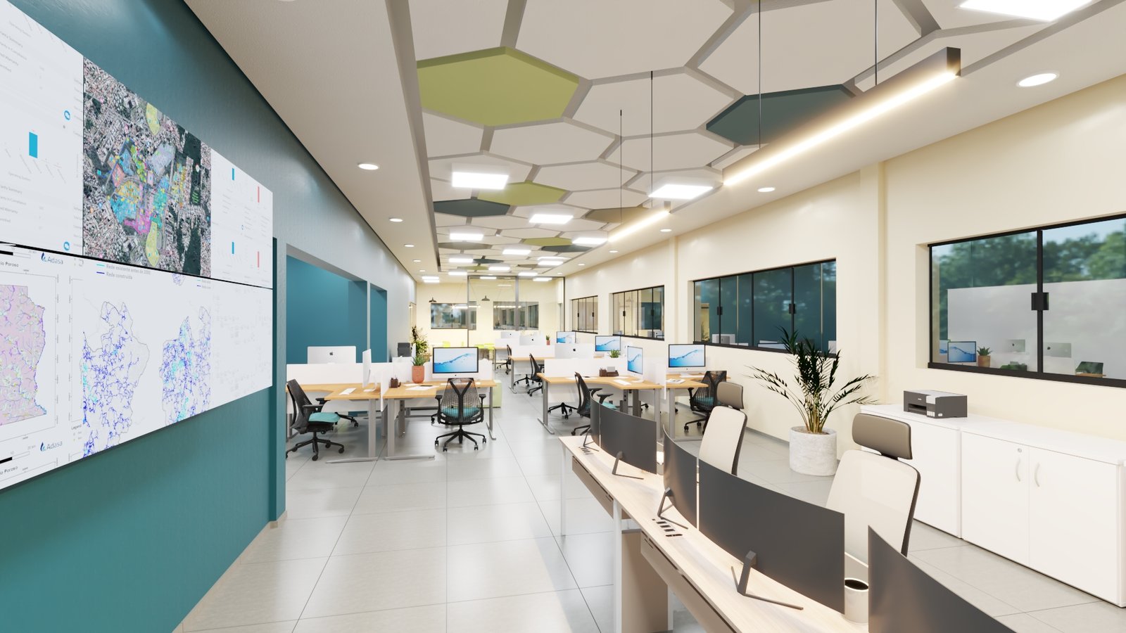 Projeto corporativo desenvolvido pela Arquiteta Nô, especialista em arquitetura comercial e corporativa.